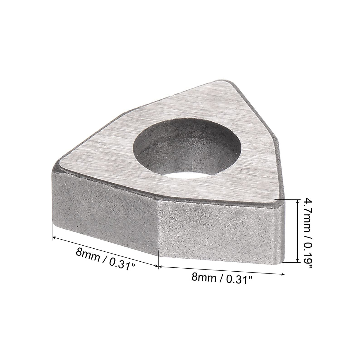 uxcell Carbide Insert Seat Shim MW0804 Turning Tool Thread Lathe Shim Seats 10Pcs