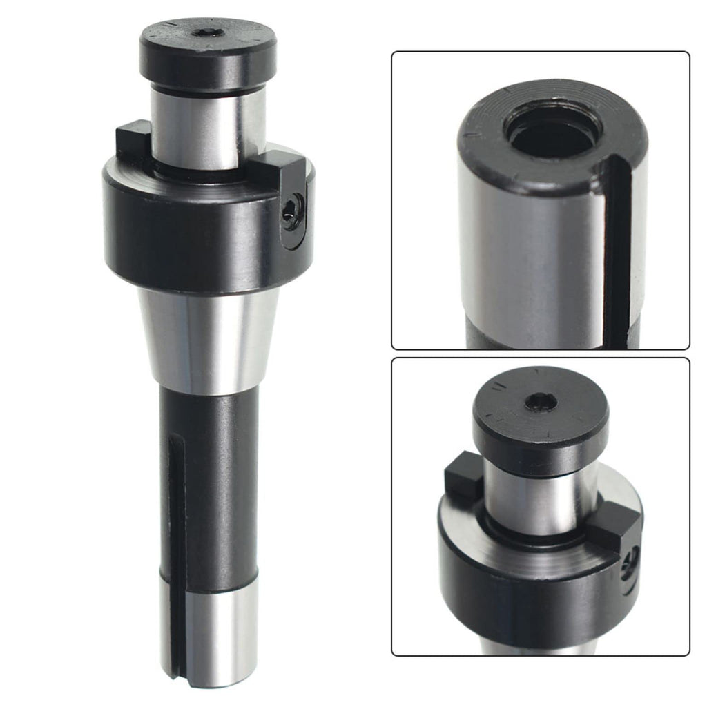 mitoharet 1Inch R8 Shank Shell Mill Arbor Adapter, 7/16 Inch - 20 Rear Pull Tail Wire Face End Mill Cutter, Replacement for Bridgeport Machine