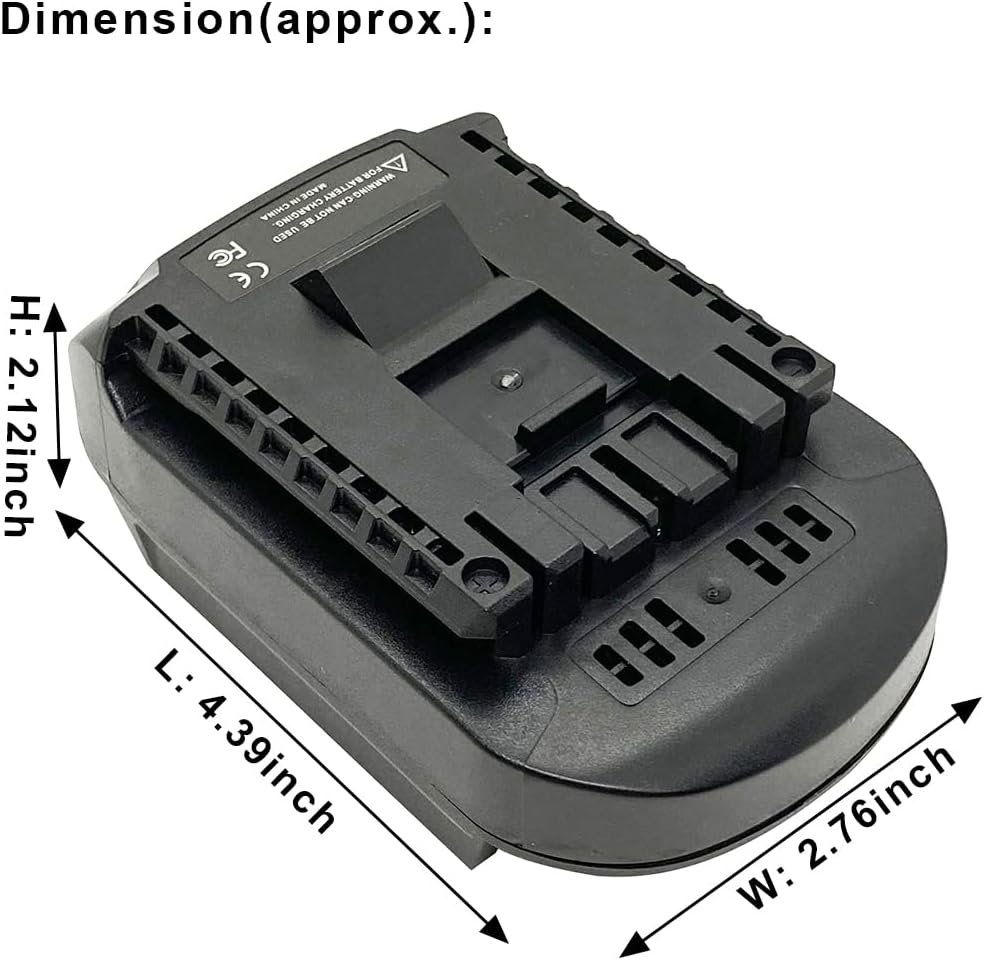 Battery Adapter for Milwakee M18/Dewalt 20V Max to Bosch 18V Cordless Tool