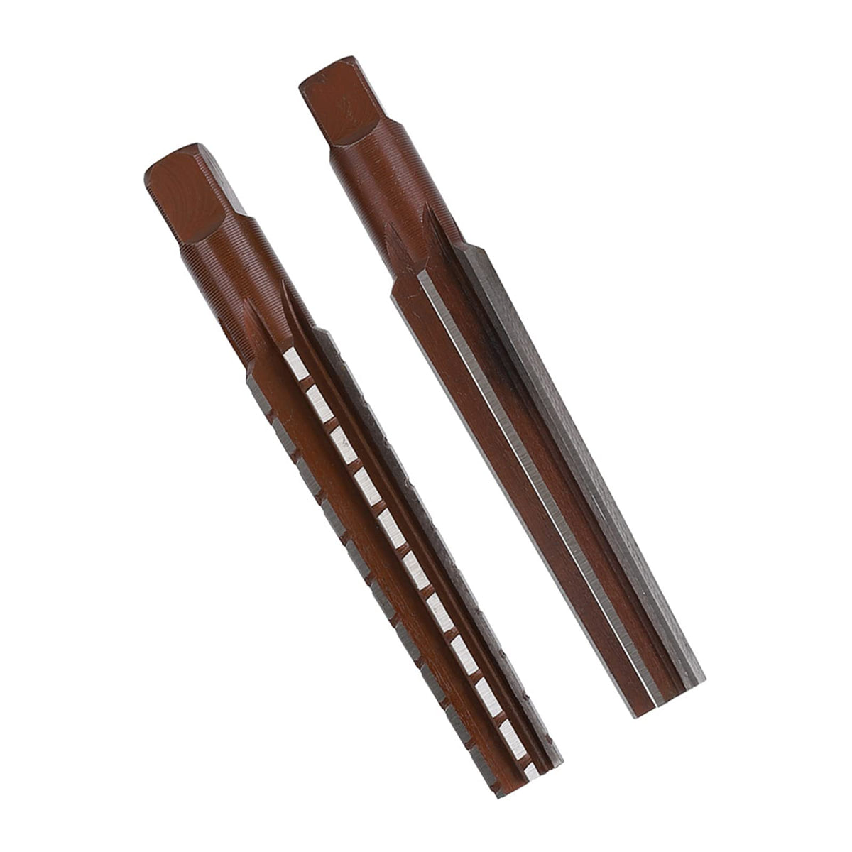 Fafeicy Morse Taper Reamer Set MT1, Rough Fine 2-Piece Steel