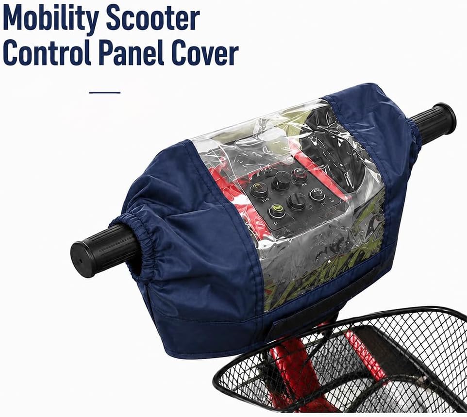 TOMSE Mobility Scooter Control Panel Cover for Golden Technologies Companion II 2012-2020 Dashboard Shield Accessory Transparent Tiller Guard for Daily Outdoor Use,Black
