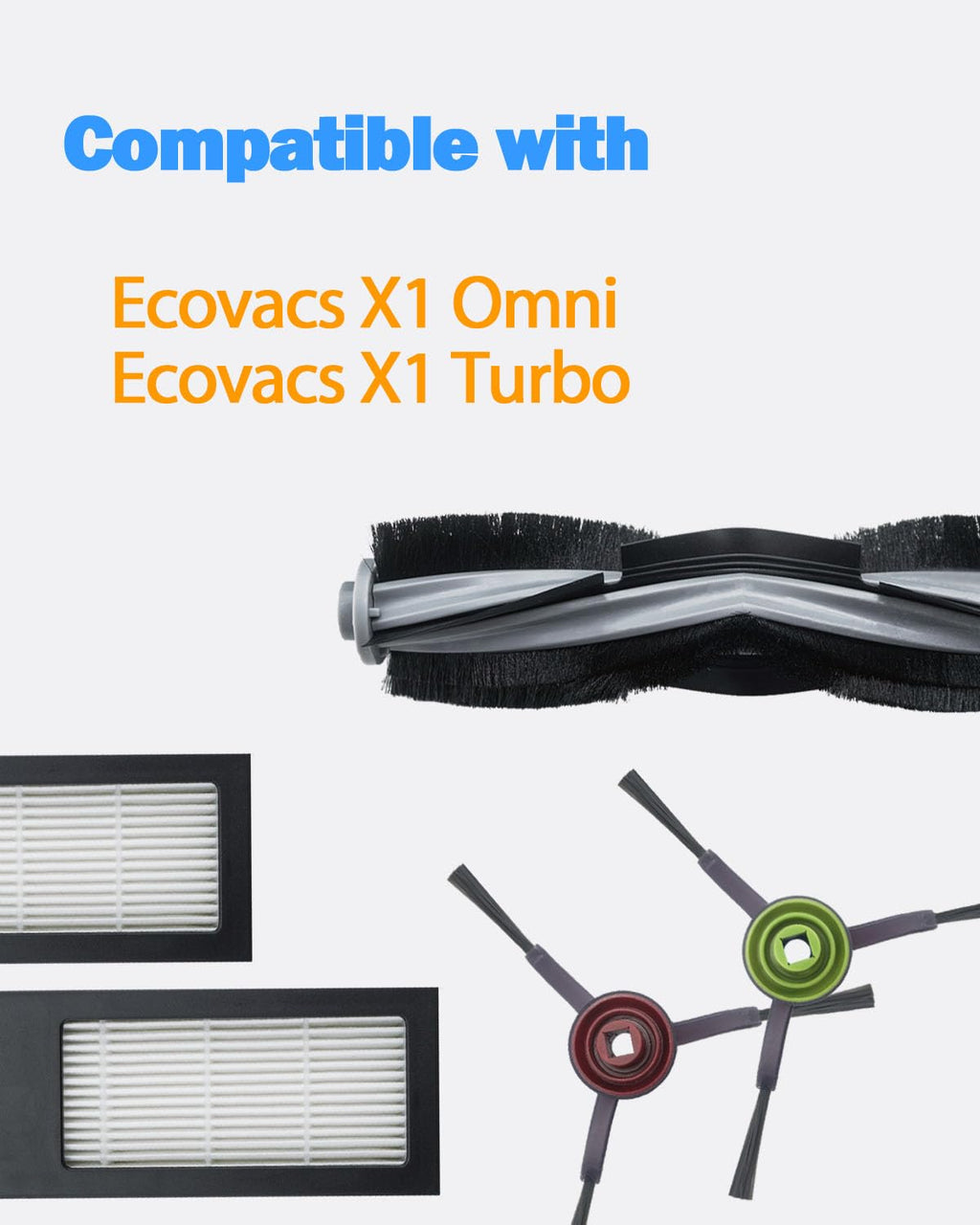 Replacement Parts fit for Ecovacs DEEBOT X1 OMNI / X1 Turbo Robot Vacuum