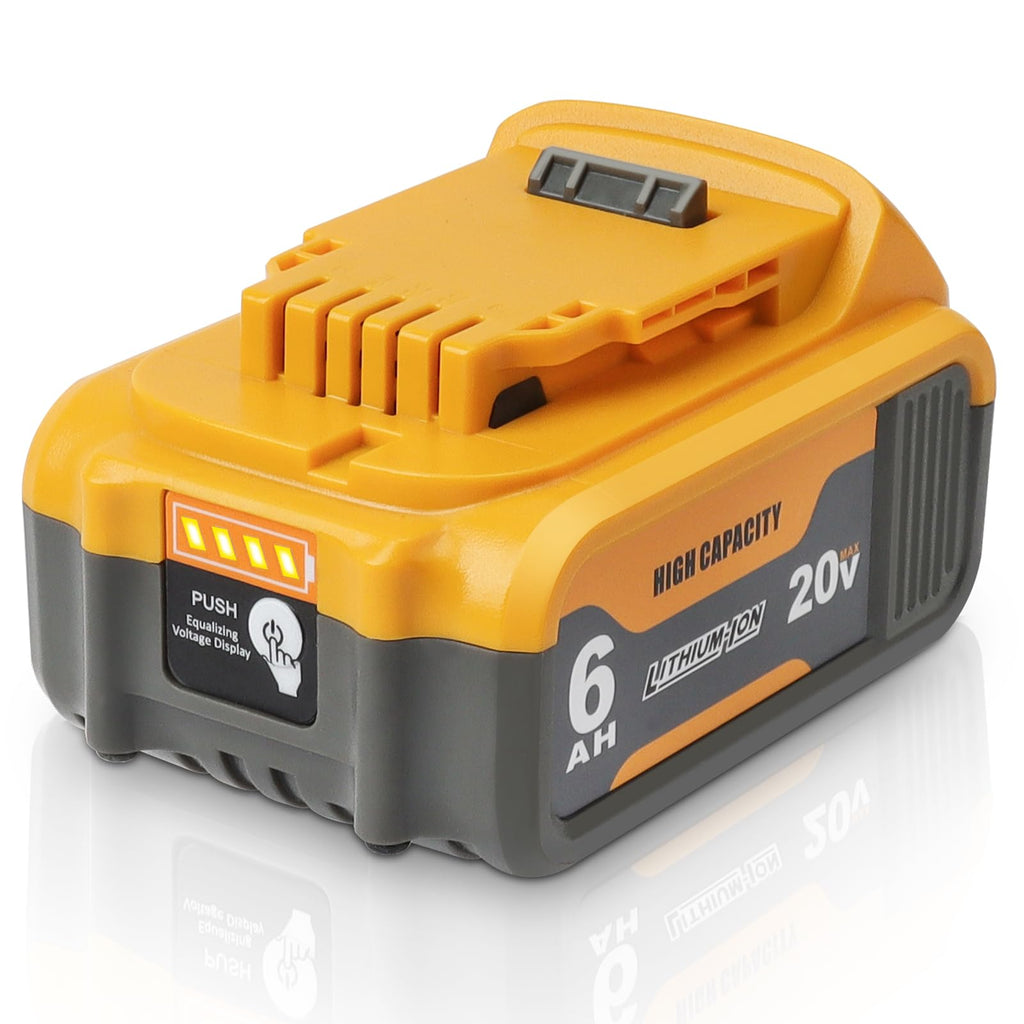 20V 6.0Ah Replacement Battery Compatible with Dewalt 20V Tools