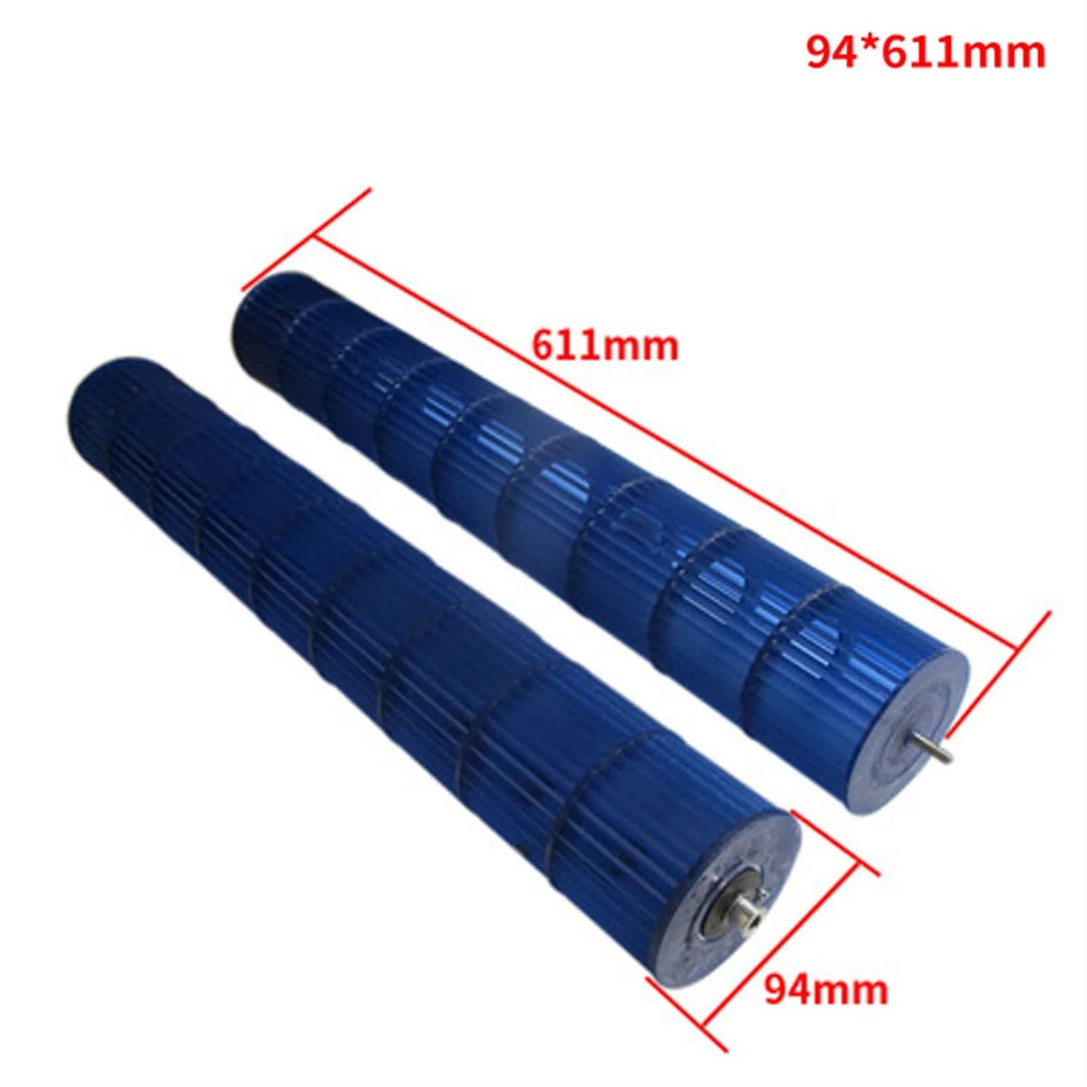 Flow fan blower wheel plastic cross flow blade impeller for air conditioner 1-3P Cross (Color : 94x611mm)