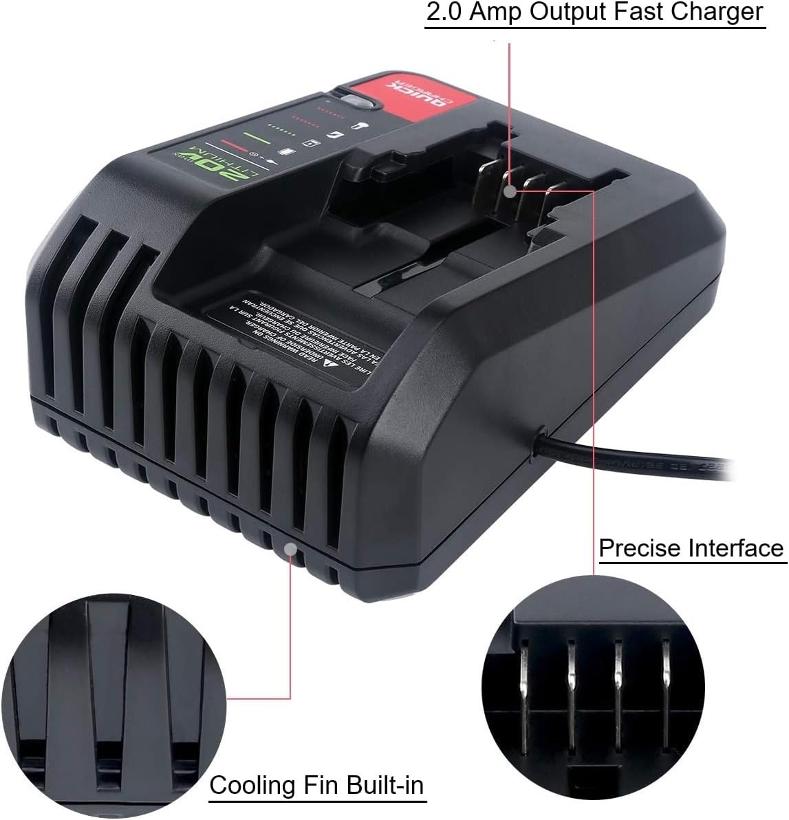 20V Quick Charger Compatible with Porter Cable 20V Battery Charger PCC692L