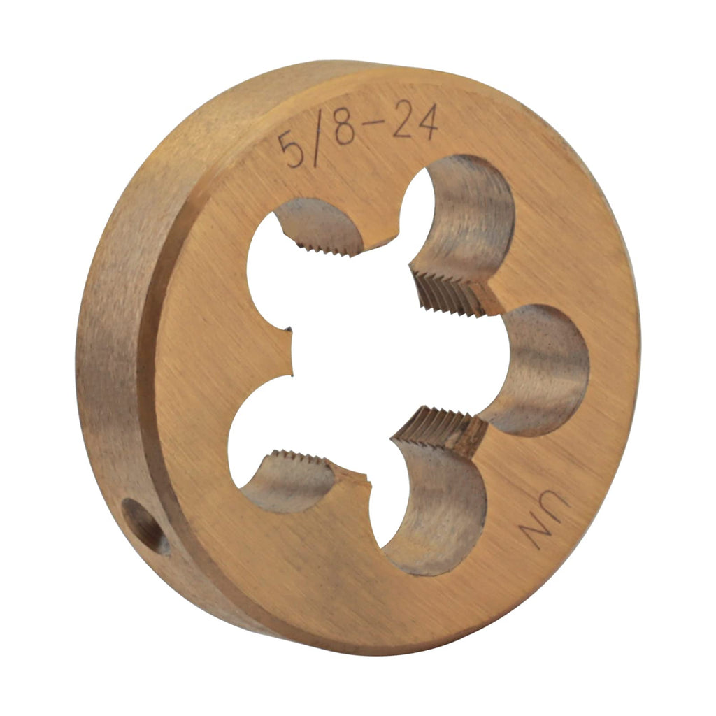Aceteel 5/8"-24 UNEF Ti-Coated Machine Tap and Die Set Right Hand