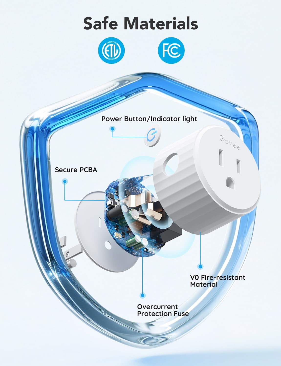 Smart Plug, WiFi Plugs Work with Alexa & Google Assistant, Smart Outlet with Timer & Group Controller, WiFi Outlet