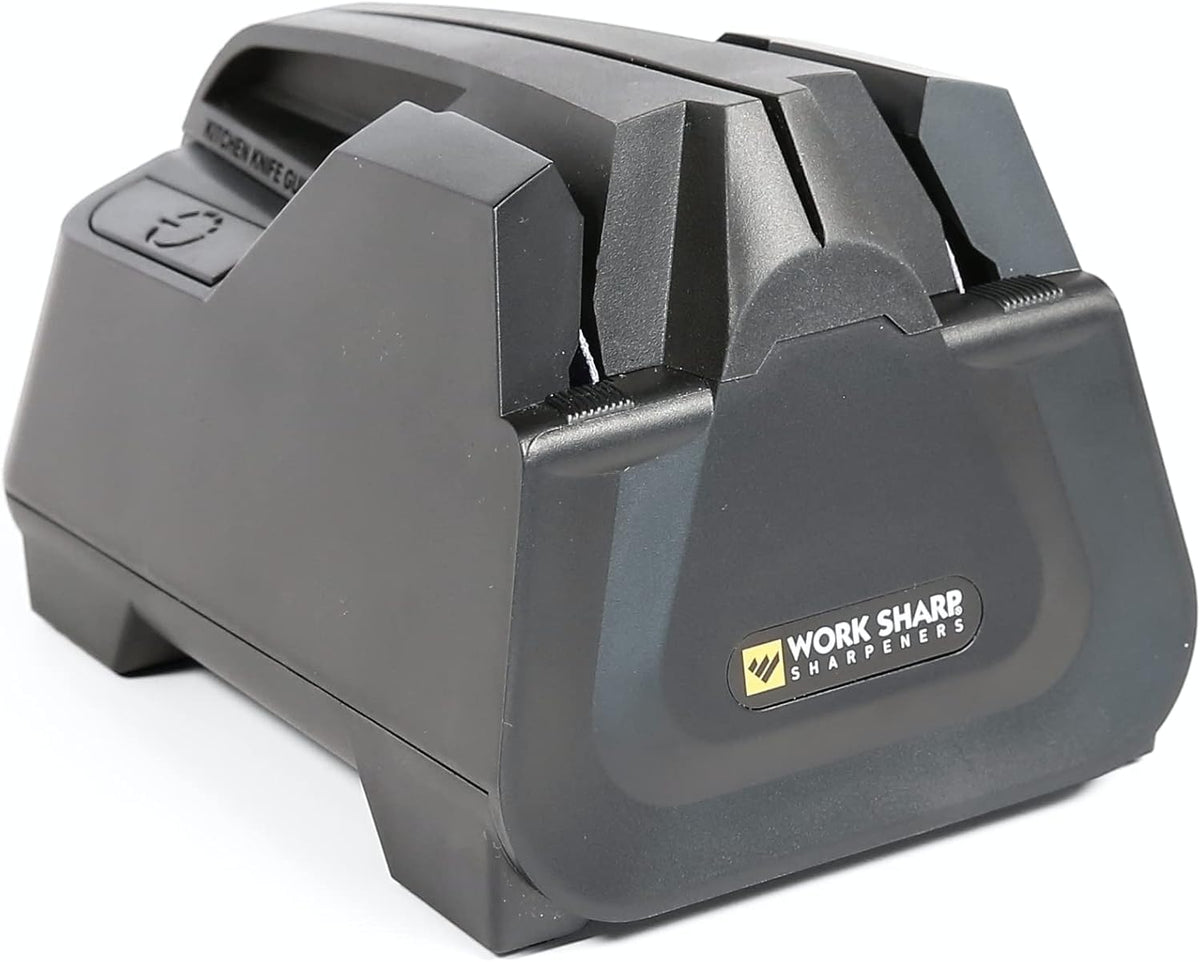 Electric Kitchen Knife Sharpener - Get knives ready for cookouts and BBQ's- Fits in Kitchen Drawer, Sharpens every