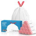 13.2 Gallon Tall Kitchen Drawstring Trash Bags, 200 Count Pre-separated Garbage Bags, Unscented, Leak Proof, Waste