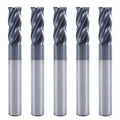 XYunEnZ 5/16" 4-Flute Square End Mill AlTiN Coated Carbide, 5Pcs