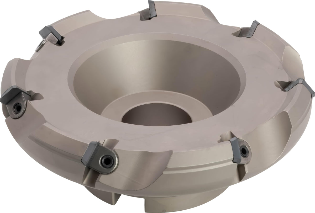 CME 6" 45° Indexable Face Mill, Incl 7 SEAN42 Inserts