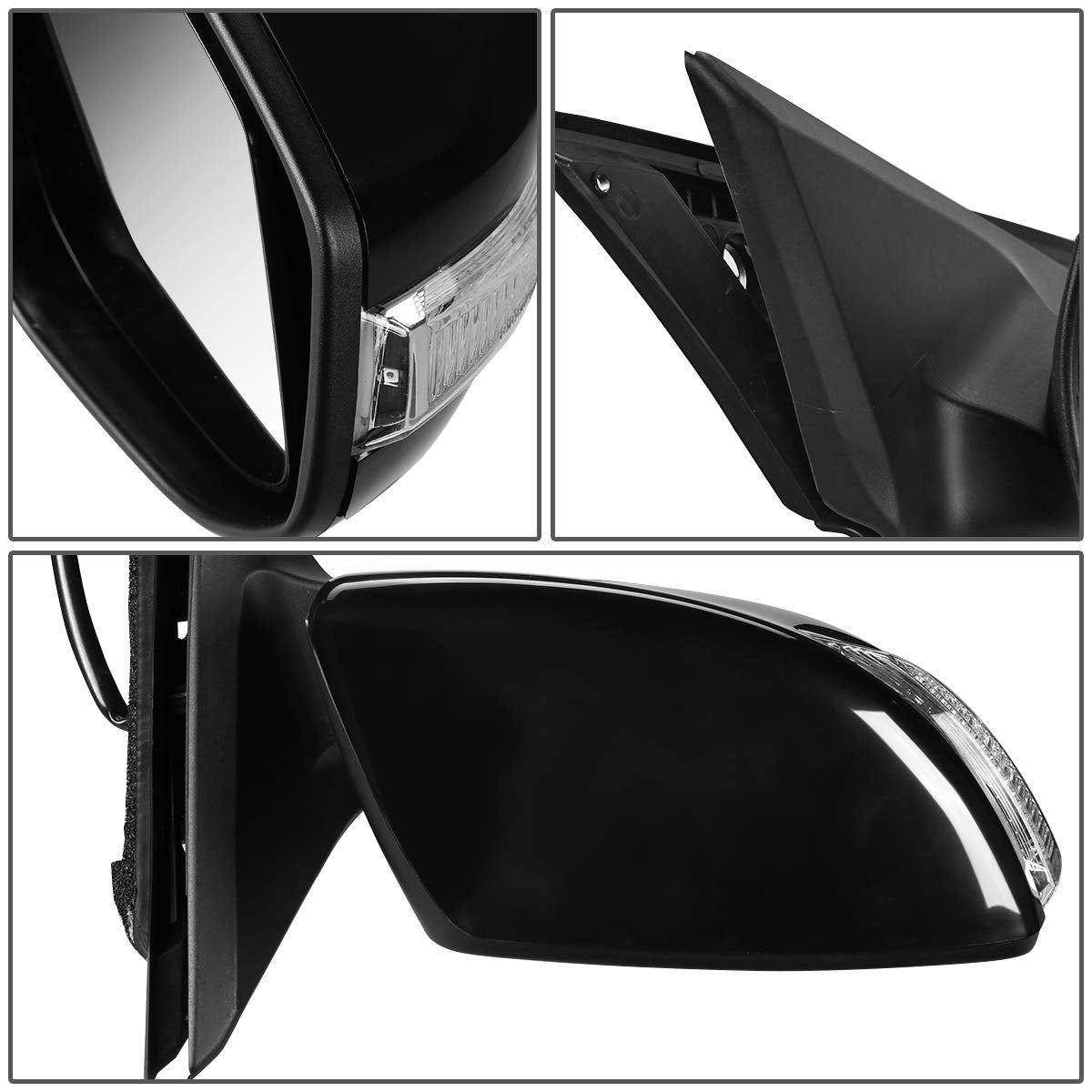 DNA MOTORING OEM-MR-NI1321225 Factory Style Powered+Heated+Turn Signal Right Side View Door Mirror Compatible with 13-18 Nissan Altima Sedan