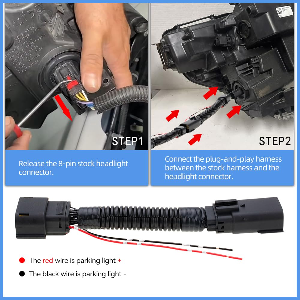 Parking Light/Headlight Adapter for Silverado Sierra 1500 2500 3500