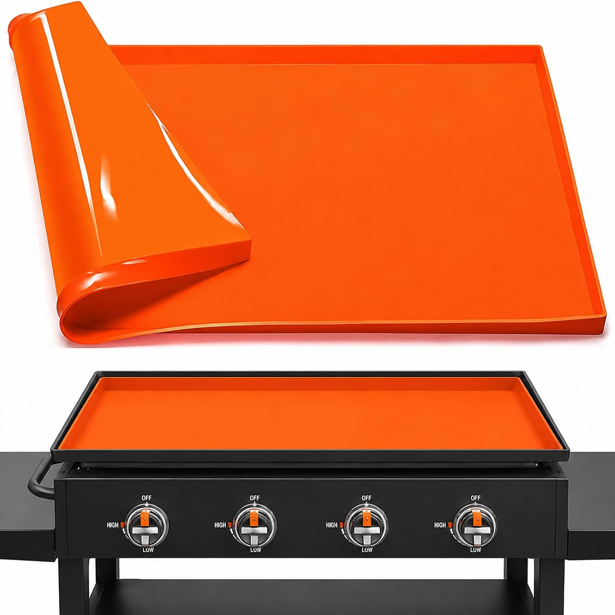 Silicone Griddle Mat for Member's Mark 4 Burner Propane Gas Griddle 36", Reusable Griddle Cover Mat for Flat Top