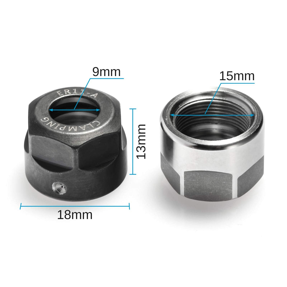 Genmitsu 4pcs ER11-A Collet Clamping Nut With Dynamic Balance Holes for CNC Milling Chuck Holder Lathe