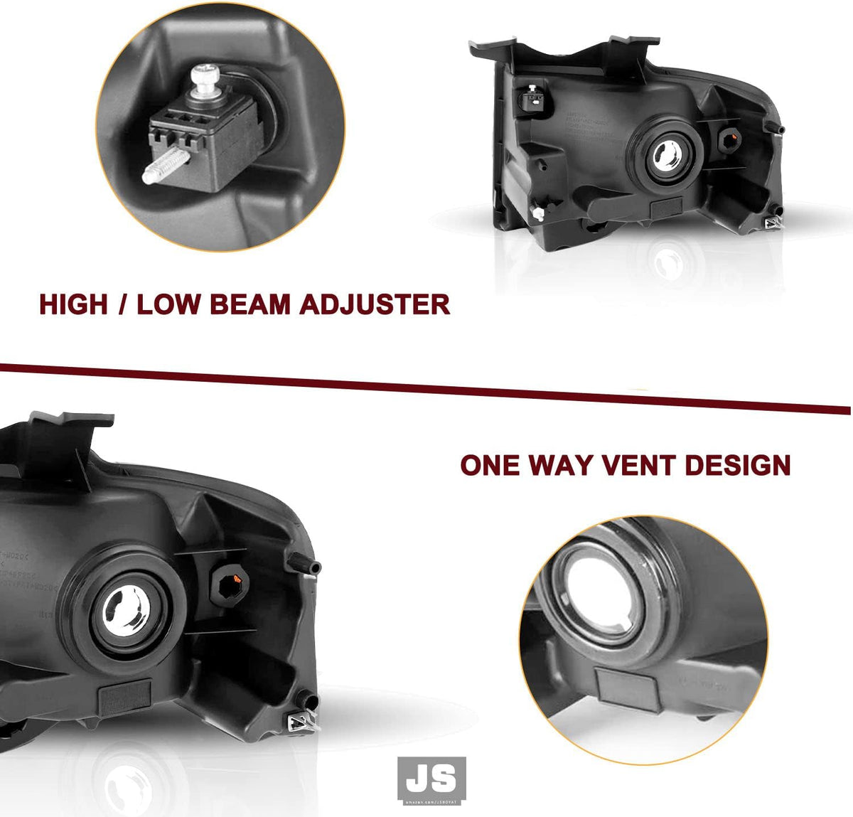 JSBOYAT Headlights for 2007-2014 Ford Expedition