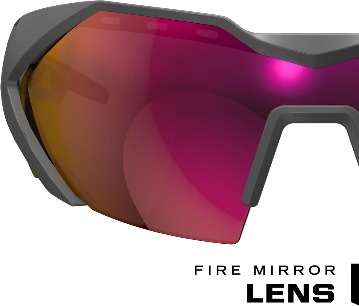 Vision Type-E Safety Glasses with Advanced Anti Fog, Scratch Resistant, Black Half Framed Protective Eyewear