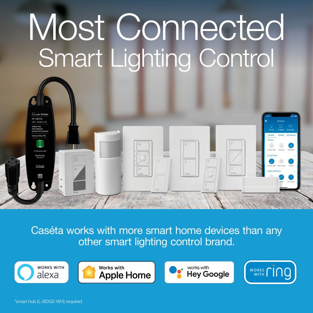 Caseta 3-Way Smart Switch Kit; Switch, Wireless Remote & More