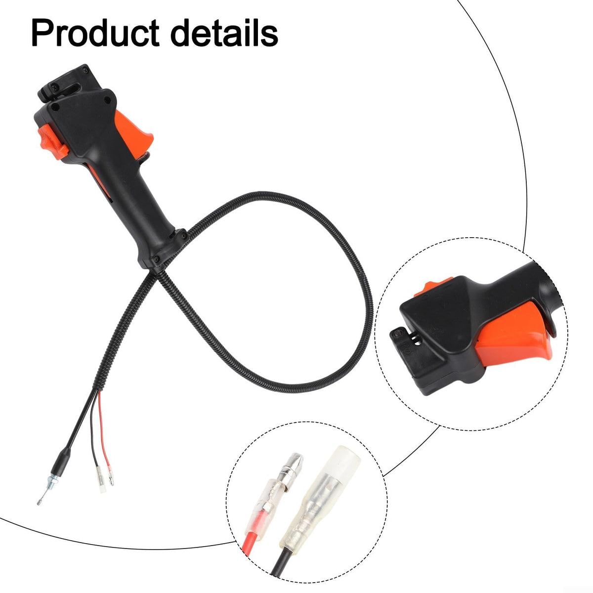 Throttle Trigger Switch Cable for Honda GX35 / 139F / 140F Brush Cutter, Plastic Handle Assembly with Easy Installation for Garden Tools