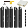 1/2" Indexable Carbide Turning Inserts Holder Set for Machining Lathes