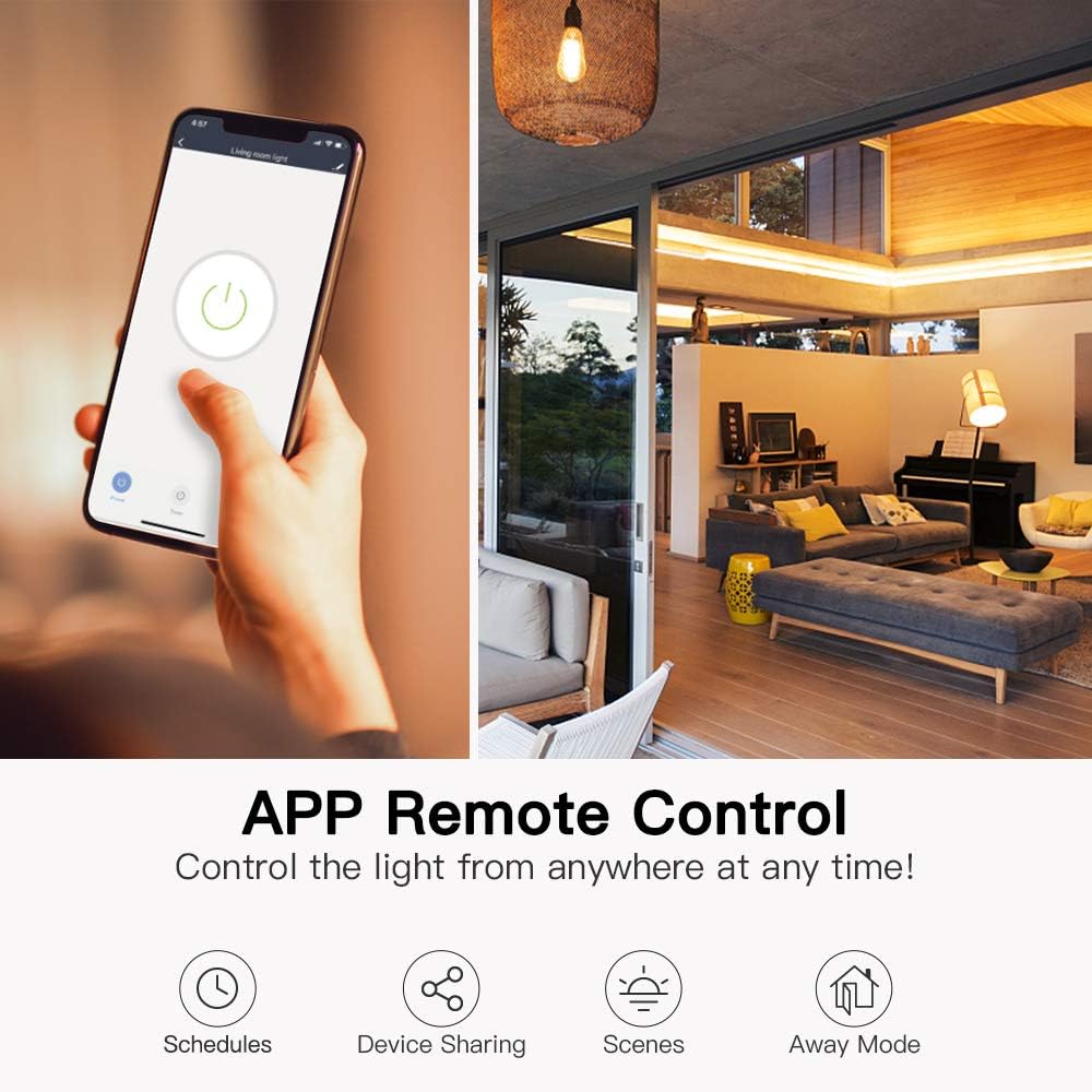 Smart Light Switch Single Pole Works with Alexa