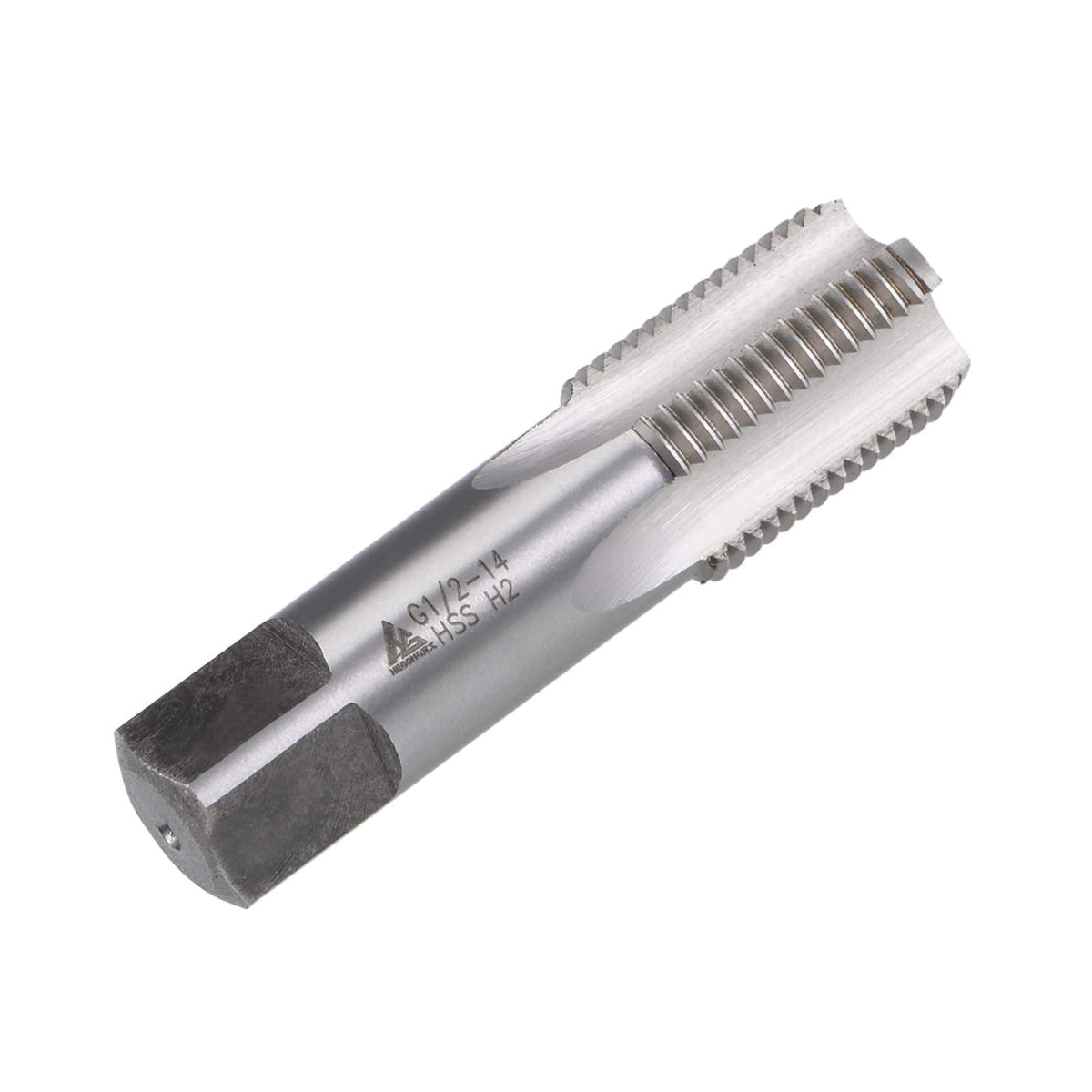 uxcell G1/2-14 Pipe Thread Tap, Machine Threading Tap Right Hand, HSS Uncoated Straight Flute, H2 Tolerance