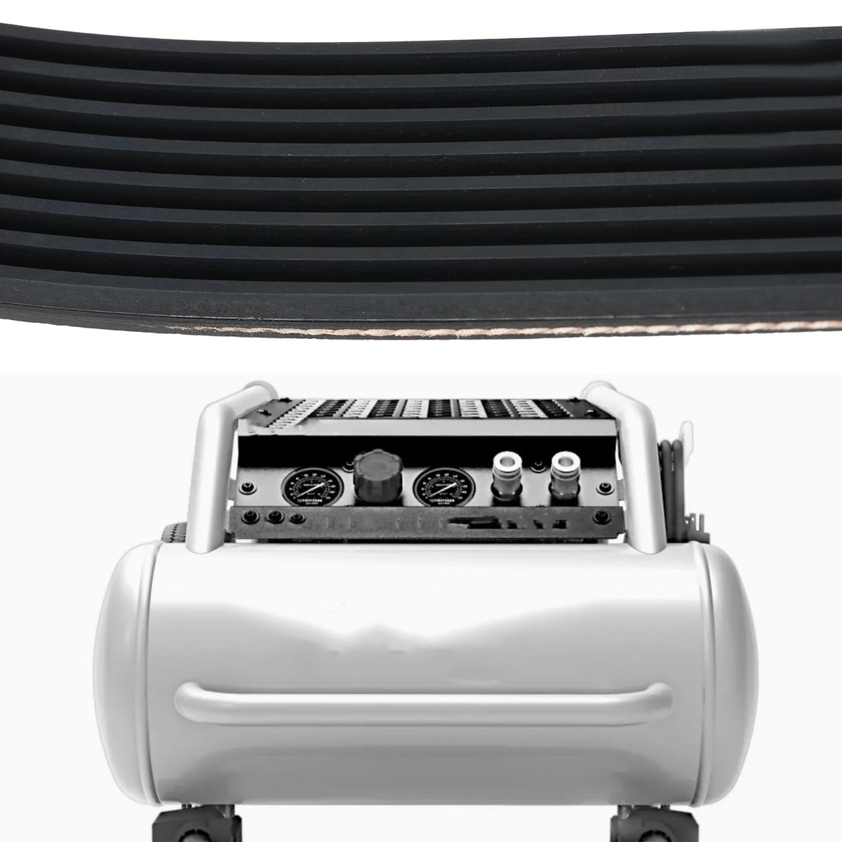 Briny River Air Compressor Replacement Belt 8PJ559 220J8 Compatible with Fortress 27 Gallon Air Compressor