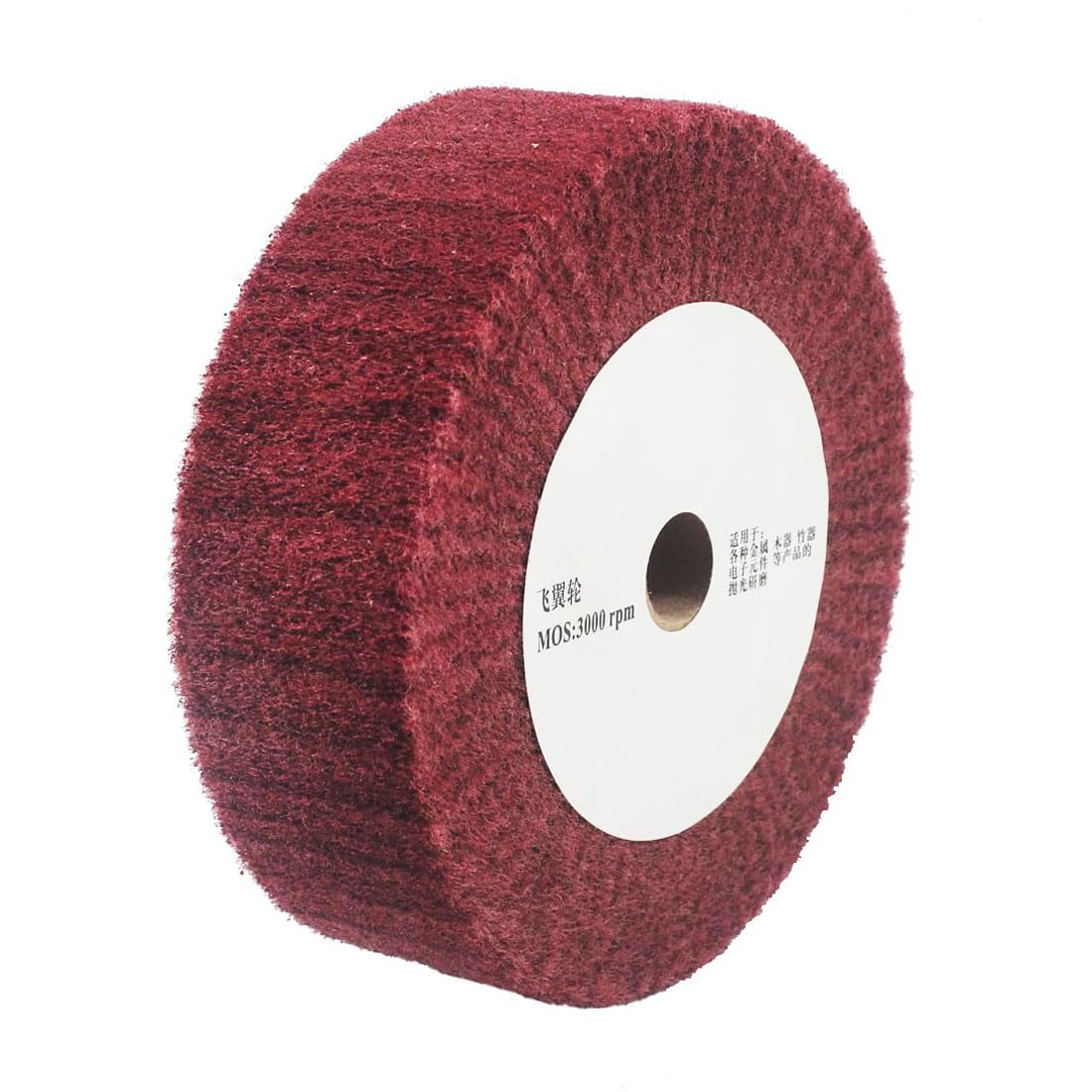 JUNLIXN 6'' X 2'' Extra Thick Non-Woven Polishing Wheels with 20mm Arbor