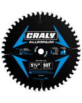 CRALY 5-1/2 Inch 50 Teeth Aluminum and Non-Ferrous Metal Cutting Circular Saw Blade, 10 mm Arbor, Carbide Tipped, Thin Kerf, Black Ice, for Thin Aluminum, Plastic, Composite(C05550AL-B)