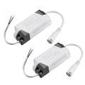 uxcell LED Driver 12-18W Constant Current 300mA High Power AC 85-265V Output 36-65V DC Connector External Power Supply LED Ceiling Lamp Transformer 2Pcs