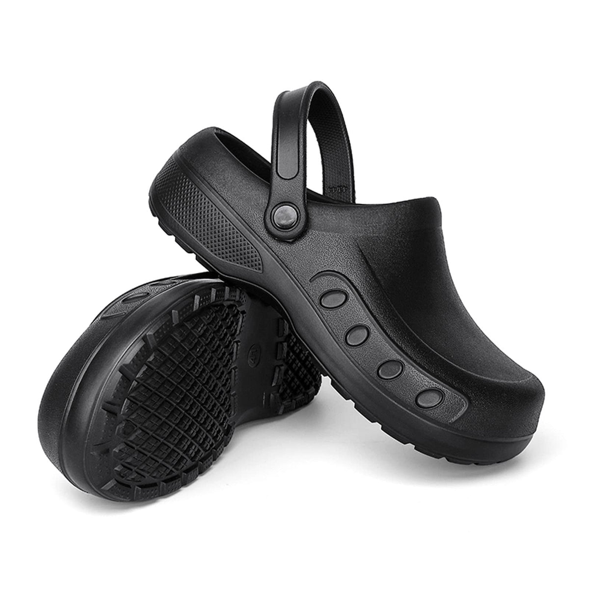 Men Chef Shoes Comfortable Garden Work Shoes with Arch Support Waterproof Work Clogs Oil Resistant for Men Food