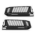 Pair Fog Light Grill Bezel Cover, Fit 2016-2018 Audi A4 B9 S-line Only/Audi S4 B9, Left Driver & Right Passenger 2PCS