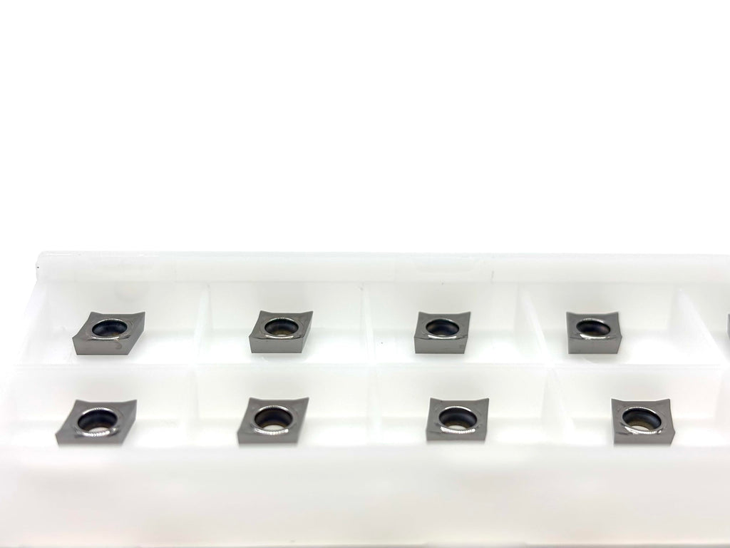 CCGT060202-AL Carbide Inserts for Aluminum CNC Lathe Turning, 10pcs