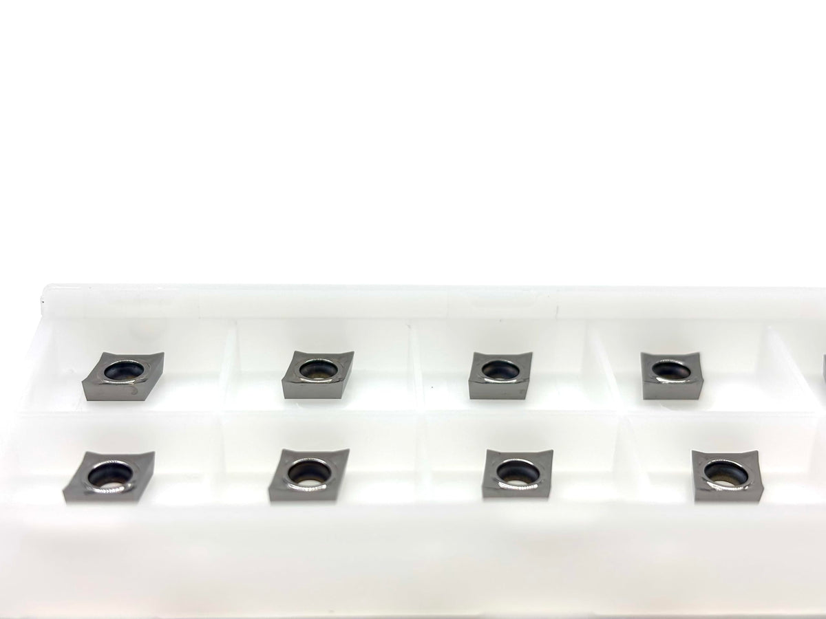 CCGT060202-AL Carbide Inserts for Aluminum CNC Lathe Turning, 10pcs