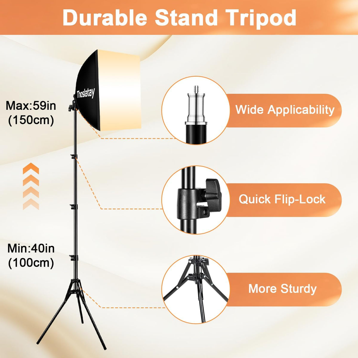 Softbox Lighting Kit 2pack,Thoslatay16x16in Soft Box Upgrade 85W 2700-6400K 100-240V LED Bulbs Professional