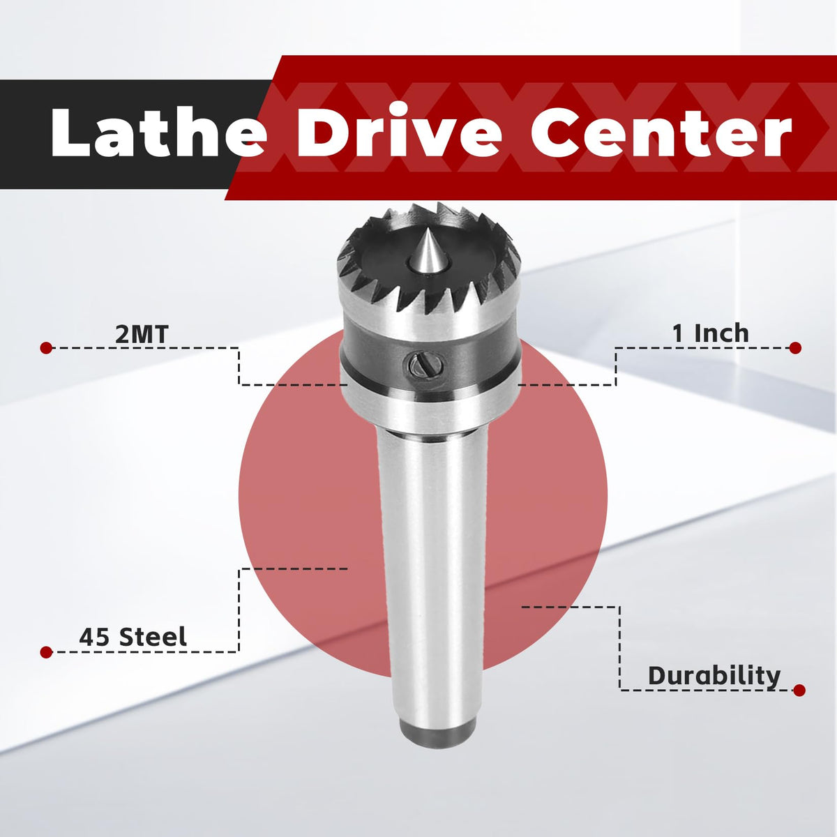 findmall 2MT Wood Turning Tool with 1 Inch Wood Lathe Drive Center