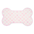 Pup Placemat, Pink-and-White Rosy Check