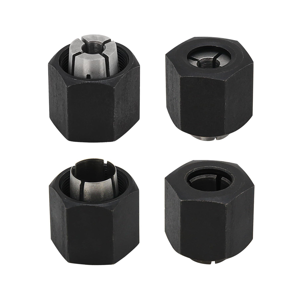 Laofudech 2610906283 1/4” and 2610906284 1/2" Router Collet Kit Replacement for 1613 1617 1618 and 1619 Router