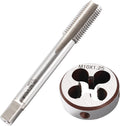 M10 x 1.25 Metric Thread Tap and Die Set, M10 x 1.25mm High-speed Steel Machine Tap Die Set Right Hand