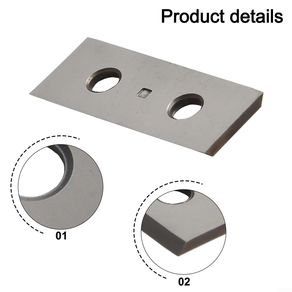 VEYFIY 10 Pieces Carbide Square Cutters Insert 30x12x1.5mm 35 Degree for Wood Lathe Turning Tool Woodworking