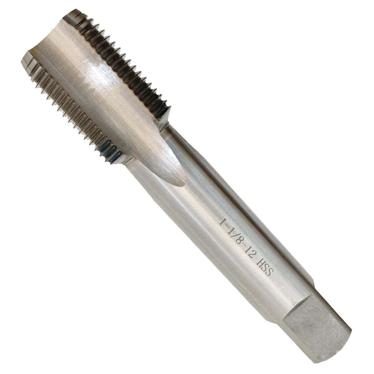 1-1/8"-12 Tap, Right Hand, UNF, Straight Flute, 4 Flute