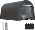 10' x 15' Portable Garage,Carport with 4 Cloth Bags, Car Port for UV & Rain | Car Canopy with 6 Heavy Duty Ground