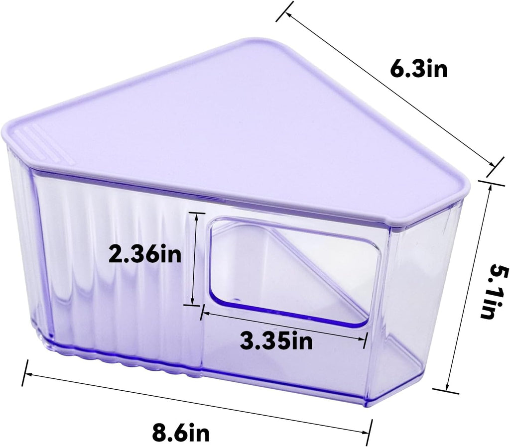 Hamster Toilet Sand Bath Box,Small Animal Bathroom & Digging Room Hamster Sand Bath Container Acrylic Critter's Sand