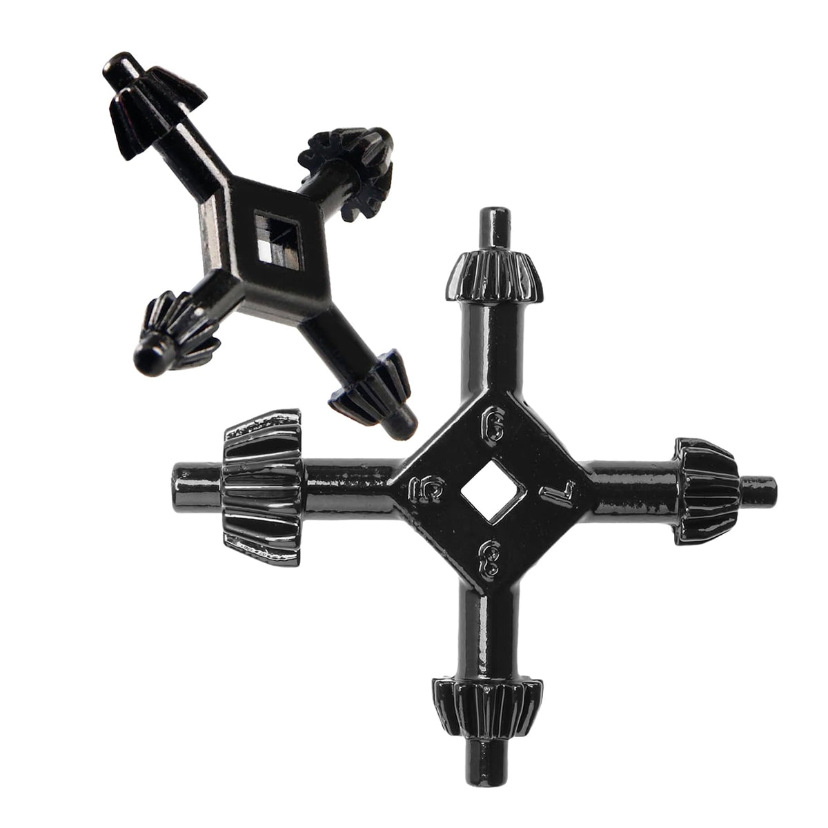 2pcs 4 In 1 Drill Chuck Key Hand Drill Key Drill Chuck Wrench For Tighten Drills Chuck Universal Combination Hand 3/8 1/2 3/4 1 Inch Chuck Key（L+ S）,for Bosch, Ma-kita Drills & Impact Drivers