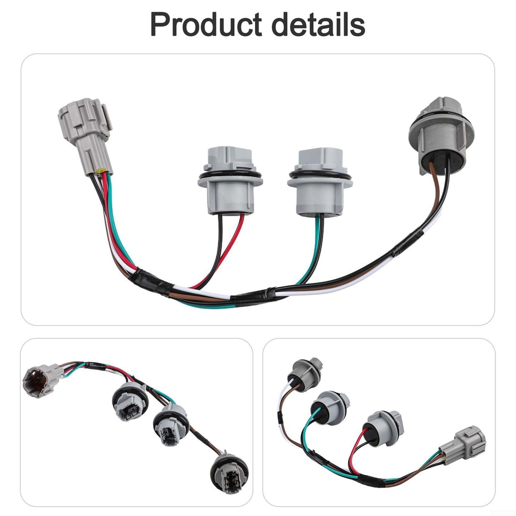 Noteflora Tail Light Lamp Wiring Harness 26551-3S500 Rear Tail Light Wiring Harness Fit For Nissan For Frontier 1998-2002 Rear Left Right Wire