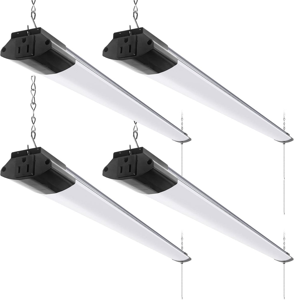Barrina BS84 LED Shop Lights 4FT for Workshop, 84W 10000LM 5000K, 4 Packs