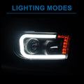 Headlights Projector for 2007-2013 Toyota Tundra w/LED DRL