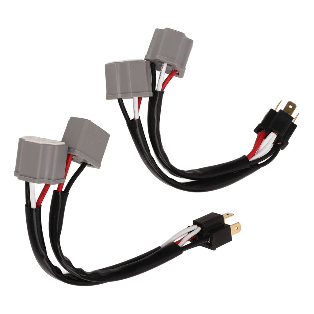 H4 to LED Headlight Conversion Harness 9003 Wiring Adapter 2PCS Male to Female 2-Way Splitter for Truck Pickup LED Headlights Easy Install