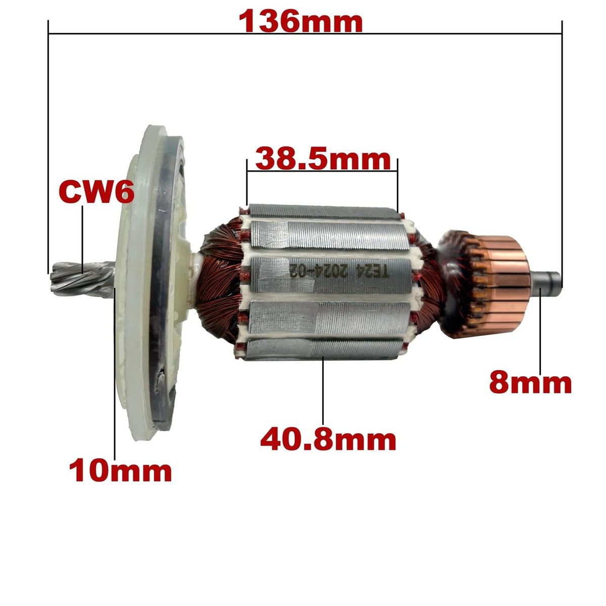 AC 220V 240V TE24 TE-24 Armature Rotor For HILTI Hammer Drill Spare Parts Rotary Hammer Breaker TE 24