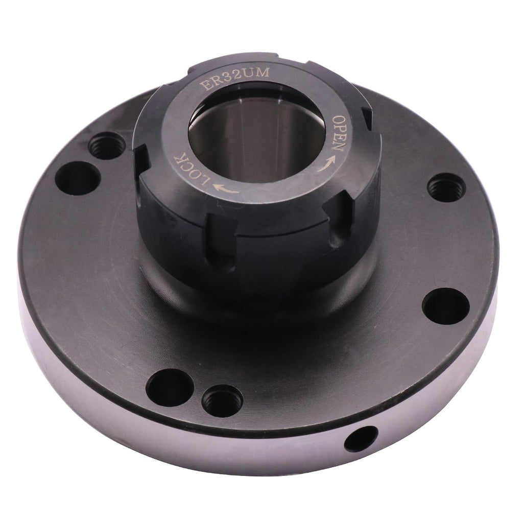 100mm Diameter ER32 Collet Chuck with 7 Mounting Holes for Compact Lathe
